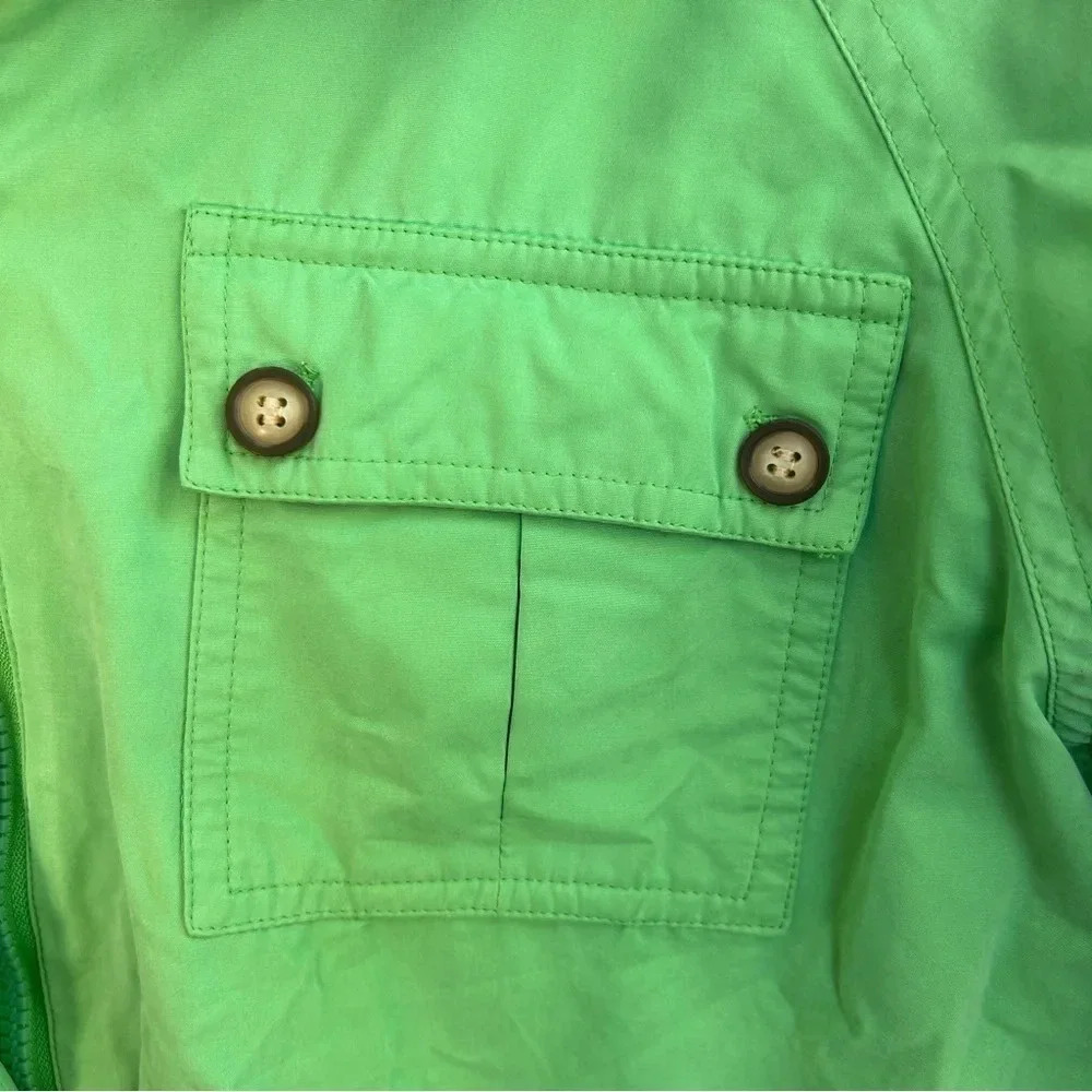 Talbots Green Utility Jacket With Collared Neckli… - image 6